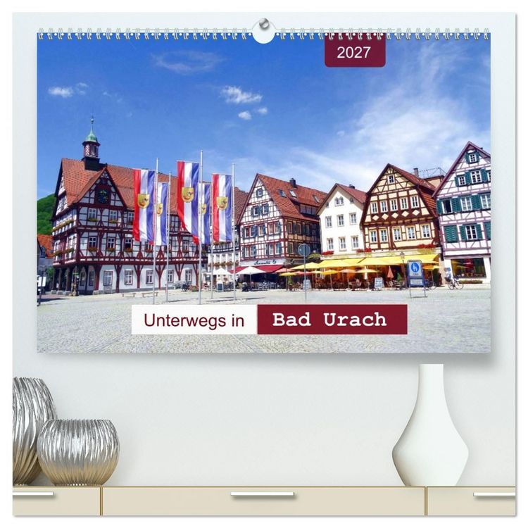 Produktbild: Unterwegs in Bad Urach (hochwertiger Premium Wandkalender 2027 DIN A2 quer), Kunstdruck in Hochglanz