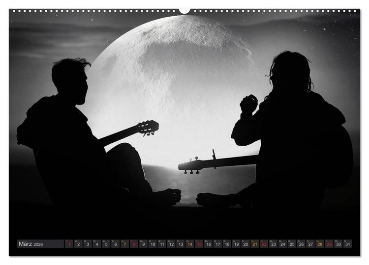 Produktbild: Sonne und Mond - faszinierend und anziehend (Wandkalender 2026 DIN A2 quer), CALVENDO Monatskalender
