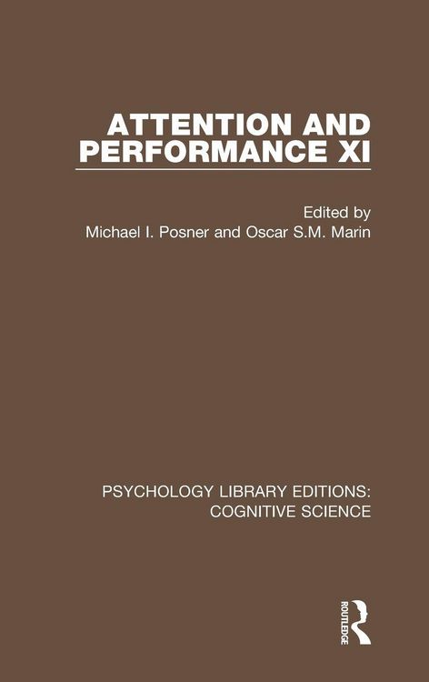 Produktbild: Attention and Performance XI