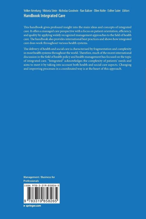 Produktbild: Handbook Integrated Care
