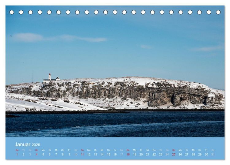 Produktbild: Leuchtfeuer der norwegischen K&uuml;ste (Tischkalender 2026 DIN A5 quer), CALVENDO Monatskalender