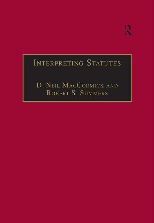 Produktbild: Interpreting Statutes