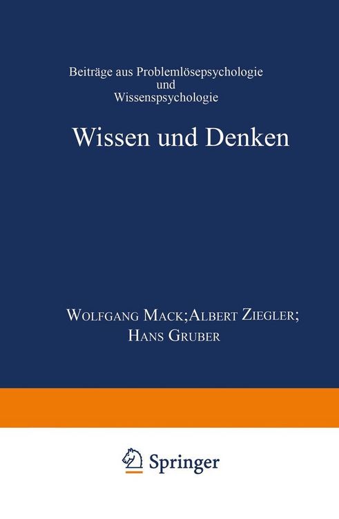 Produktbild: Wissen und Denken