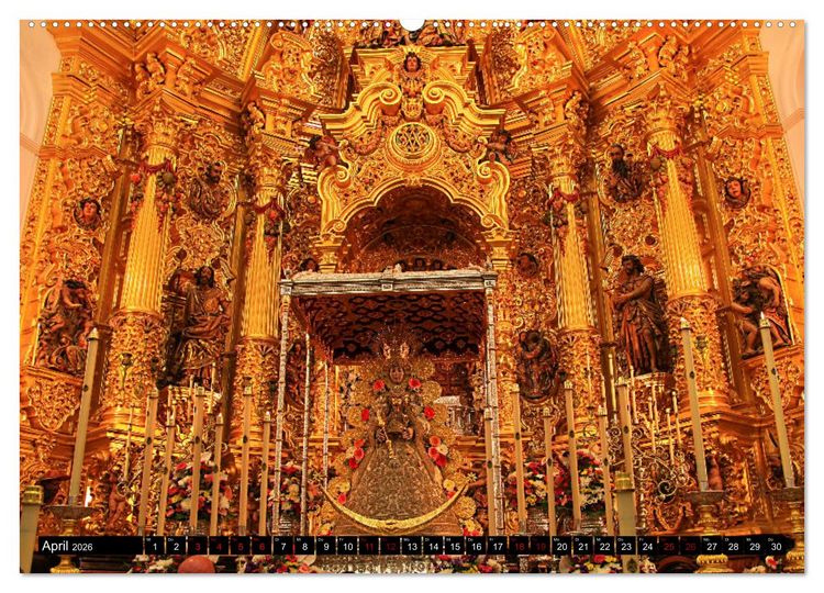 Produktbild: El Rocio - Andalusiens faszinierende Wallfahrt (hochwertiger Premium Wandkalender 2026 DIN A2 quer), Kunstdruck in Hochglanz
