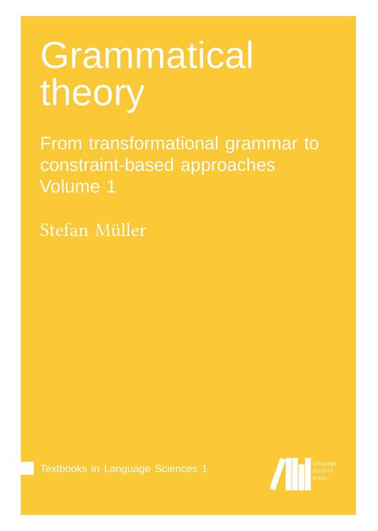 Produktbild: Grammatical theory Vol. 1