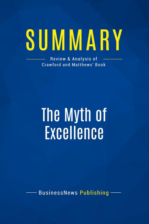 Produktbild: Summary: The Myth of Excellence