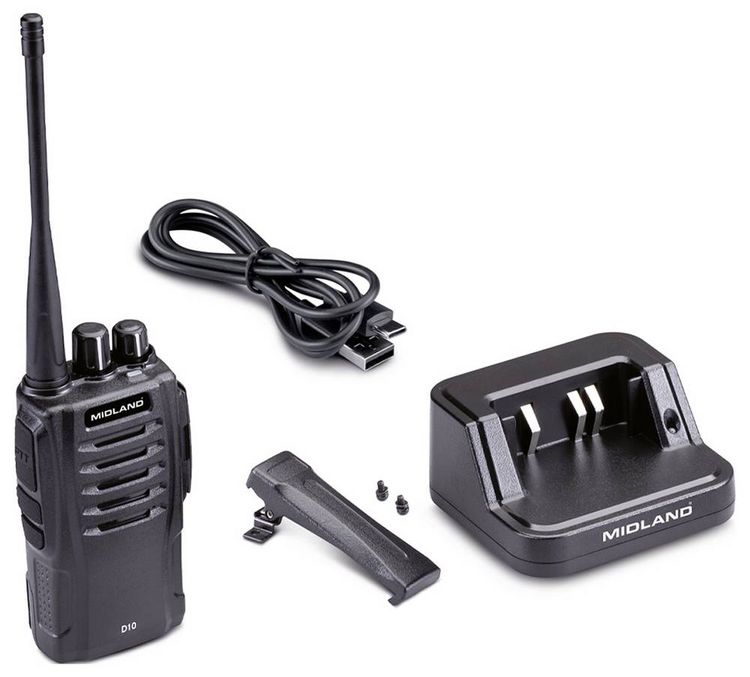 Produktbild: Midland D10 Digitales DMR446 Funkger&auml;t C1600 PMR-Handfunkger&auml;t