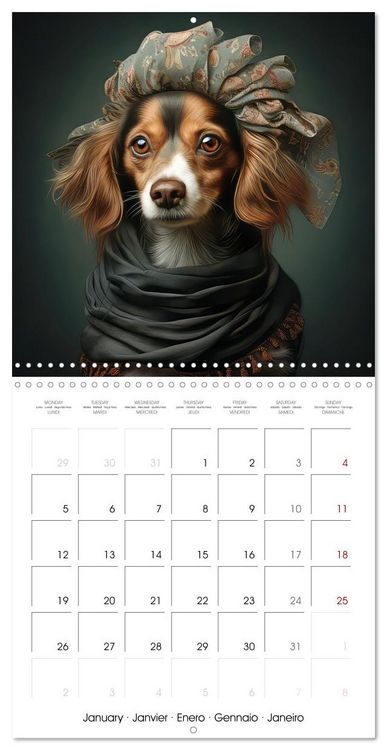 Produktbild: Dogs rocking outfits (Wall Calendar 2026 12 &times; 12 Inch) CALVENDO 12 Month Wall Calendar
