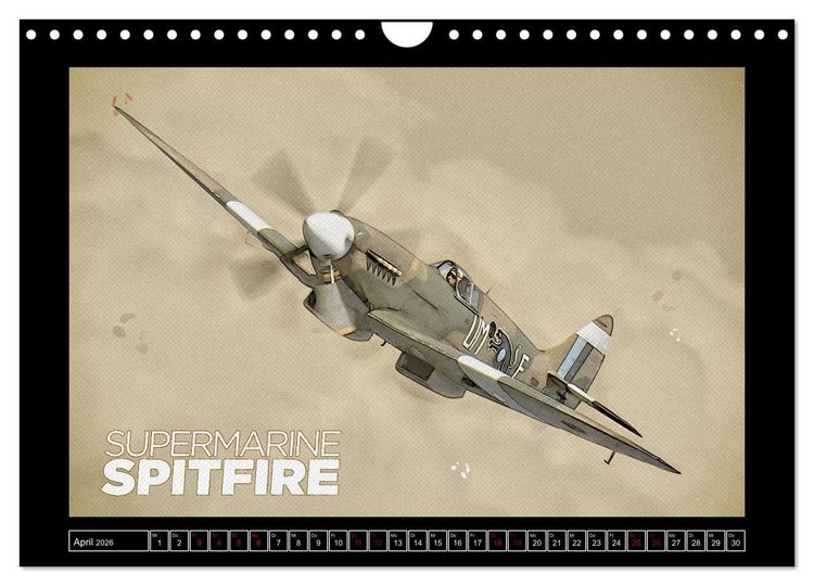 Produktbild: Aero Action Art - Luftfahrt Kunst (Wandkalender 2026 DIN A4 quer), CALVENDO Monatskalender