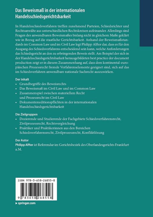 Produktbild: Das Beweisma&szlig; in der internationalen Handelsschiedsgerichtsbarkeit
