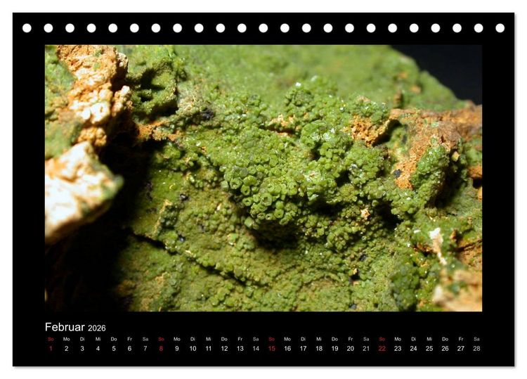 Produktbild: Mineralien aus dem Sauerland (Tischkalender 2026 DIN A5 quer), CALVENDO Monatskalender