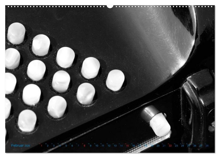 Produktbild: Akkordeon - close up (Wandkalender 2026 DIN A2 quer), CALVENDO Monatskalender