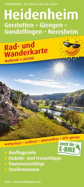 Produktbild: Heidenheim, Gerstetten - Giengen - Gundelfingen - Neresheim 1:60 000