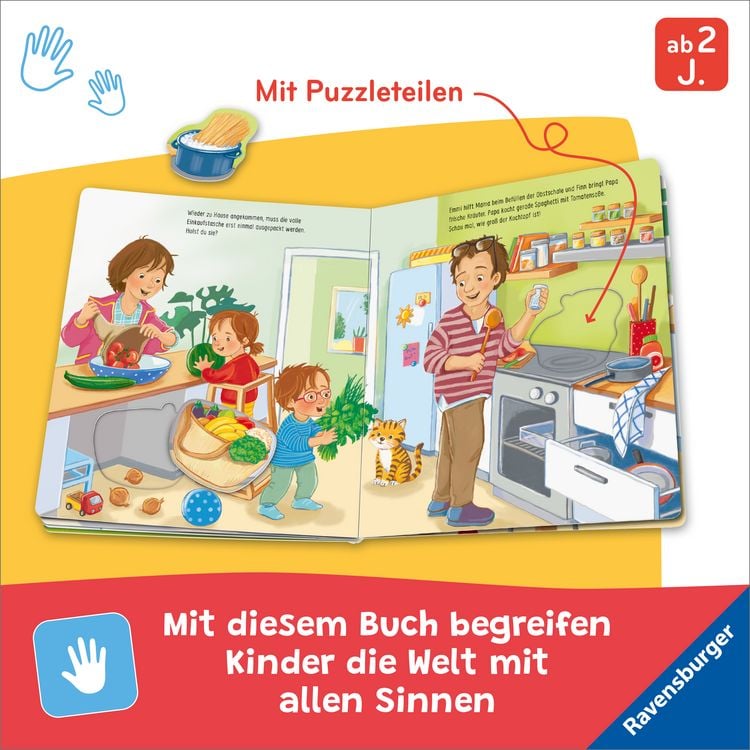 Produktbild: Mein gro&szlig;es Puzzle-Spielbuch - Das essen wir heute