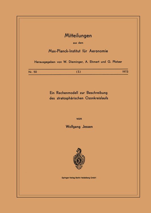 Produktbild: Ein Rechenmodell zur Beschreibung des Stratosph&auml;rischen Ozonkreislaufs