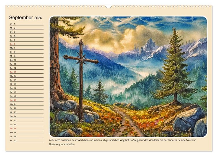 Produktbild: Orte einer M&auml;rchenwelt (hochwertiger Premium Wandkalender 2026 DIN A2 quer), Kunstdruck in Hochglanz