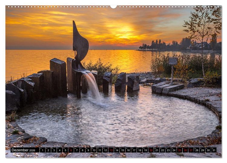 Produktbild: Herbst rund um den Bodensee (Wandkalender 2026 DIN A2 quer), CALVENDO Monatskalender