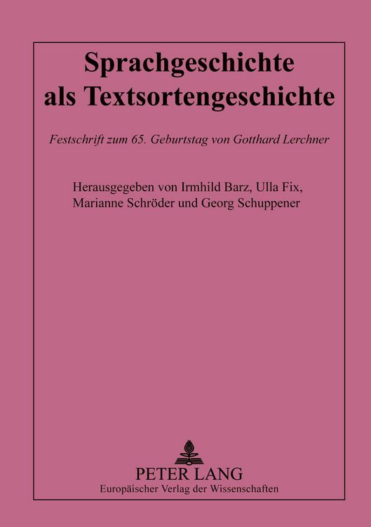Produktbild: Sprachgeschichte als Textsortengeschichte