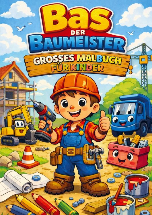 Produktbild: Malbuch, Bas der baumeister