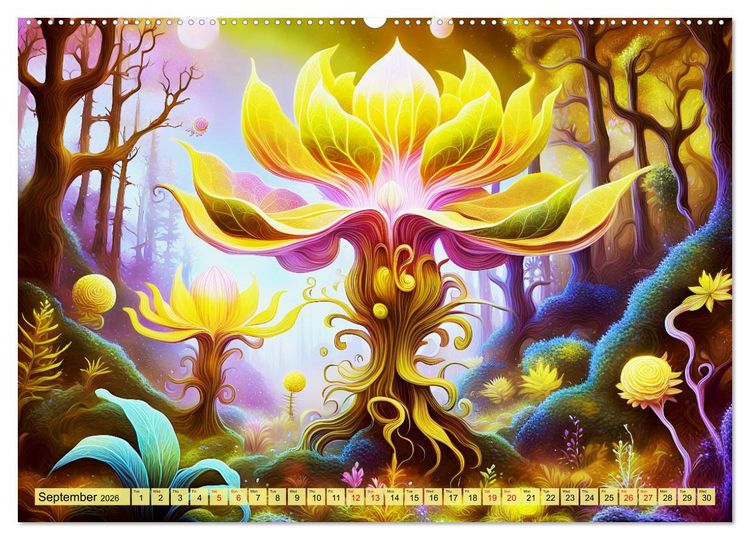 Produktbild: Intergalactic garden (Wall Calendar 2026 DIN A2 landscape), CALVENDO 12 Month Wall Calendar