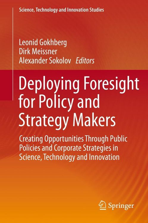 Produktbild: Deploying Foresight for Policy and Strategy Makers