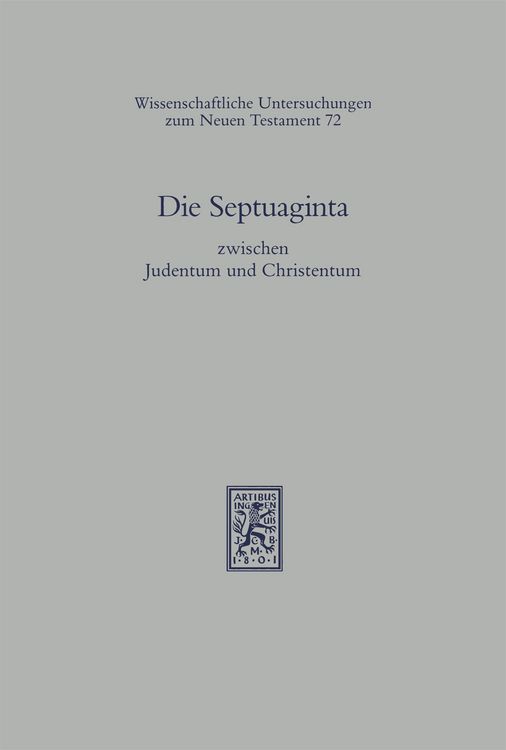 Produktbild: Die Septuaginta zwischen Judentum und Christentum