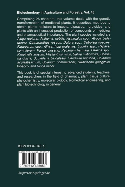 Produktbild: Transgenic Medicinal Plants