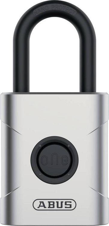 Produktbild: ABUS ABEO10000 Vorh&auml;ngeschloss Bluetooth Silber Bluetooth-Vorh&auml;ngeschloss