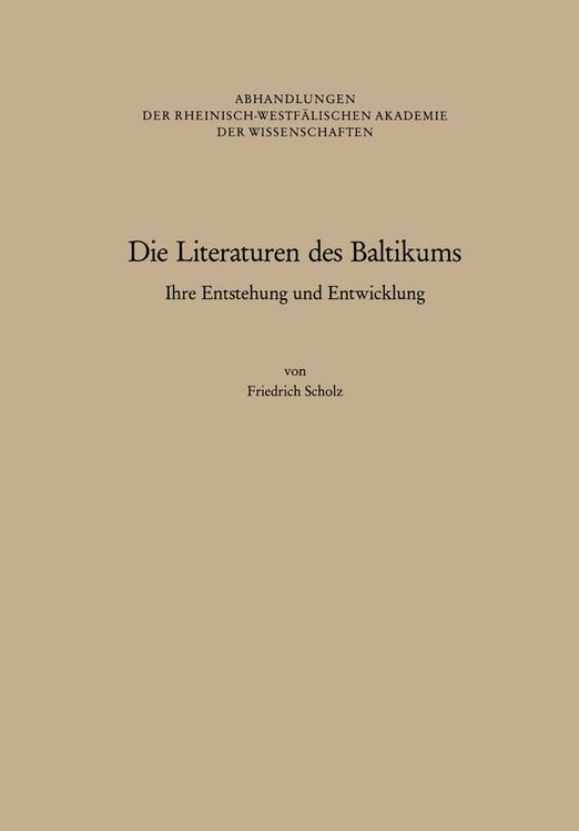 Produktbild: Die Literaturen des Baltikums