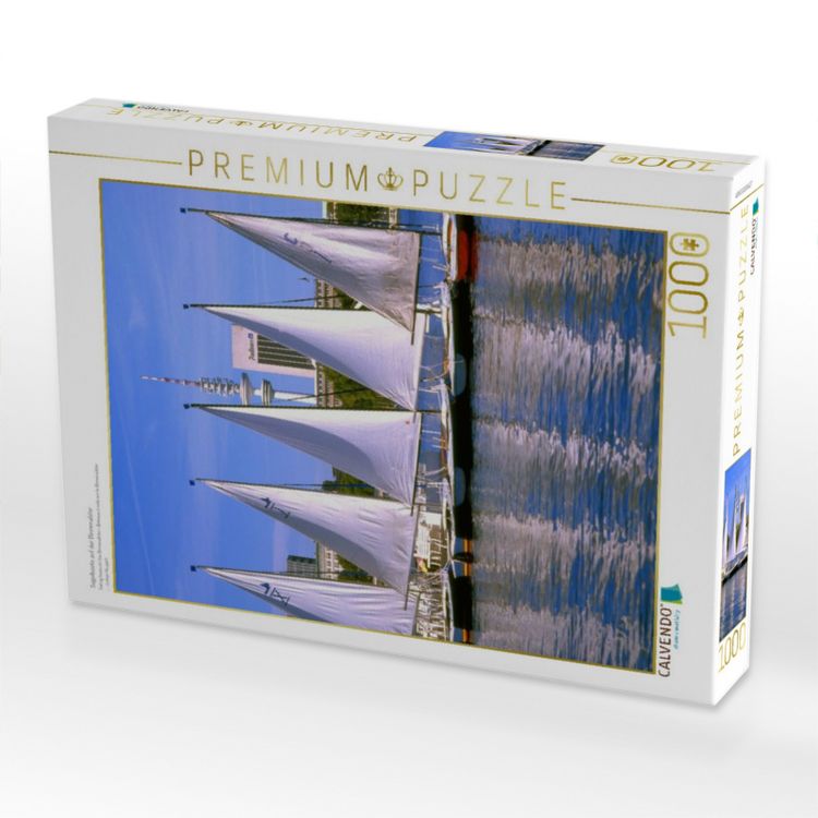 Produktbild: CALVENDO Puzzle Segelboote auf der Binnenalster | 1000 Teile Lege-Gr&ouml;&szlig;e 64x48cm Foto-Puzzle f&uuml;r gl&uuml;ckliche Stunden
