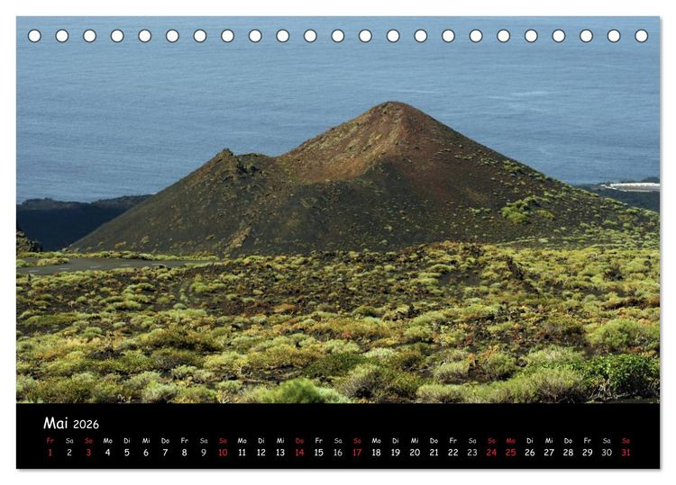 Produktbild: La Palma, Isla bonita (Tischkalender 2026 DIN A5 quer), CALVENDO Monatskalender