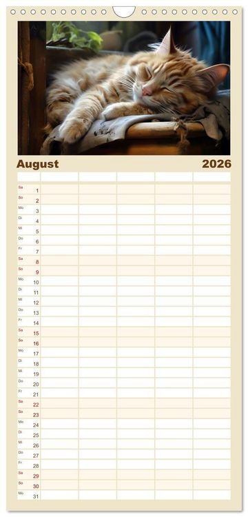 Produktbild: Familienplaner 2026 - Wenn sie schlafen... mit 5 Spalten (Wandkalender, 21 x 45 cm) CALVENDO