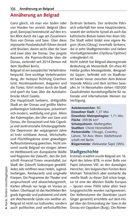 Produktbild: TRESCHER Reiseführer Serbien
