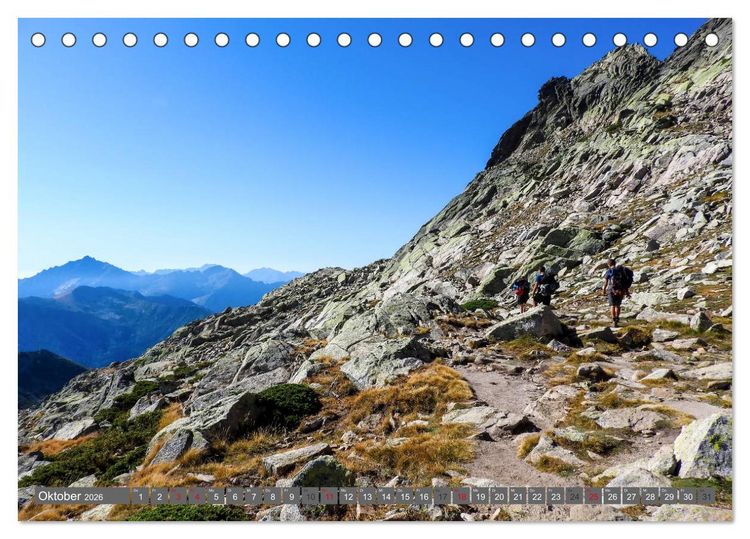 Produktbild: Korsika - Weitwanderweg GR 20 (Tischkalender 2026 DIN A5 quer), CALVENDO Monatskalender