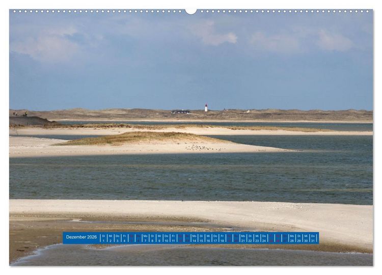 Produktbild: Ein Tag am Meer - Impressionen von der Insel Sylt (hochwertiger Premium Wandkalender 2026 DIN A2 quer), Kunstdruck in Hochglanz