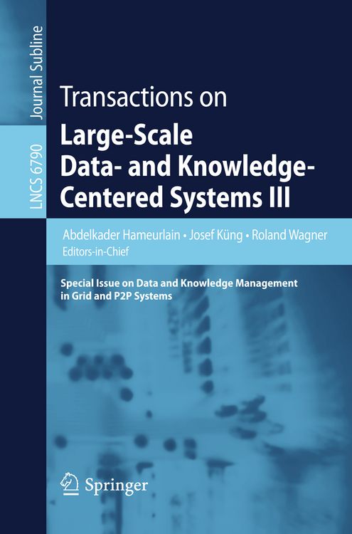 Produktbild: Transactions on Large-Scale Data- and Knowledge-Centered Systems III
