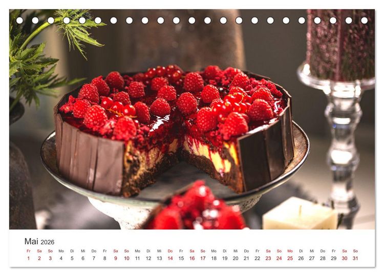 Produktbild: K&ouml;stliche Kuchen (Tischkalender 2026 DIN A5 quer), CALVENDO Monatskalender