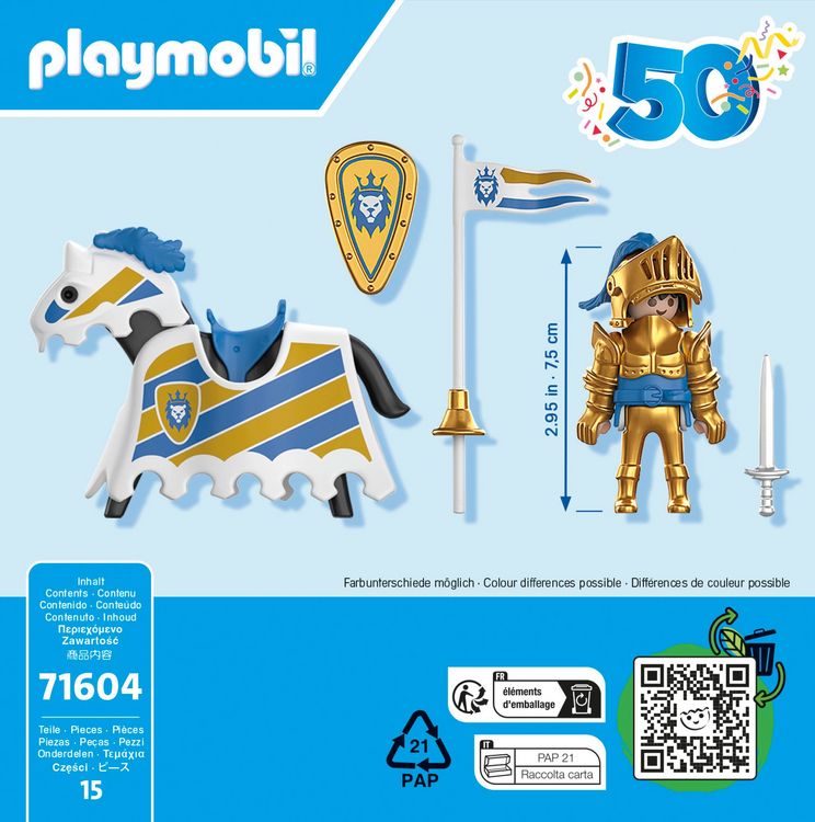 Produktbild: PLAYMOBIL 71604 Jubil&auml;ums-Ritter