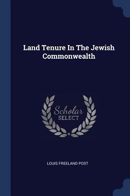Produktbild: Land Tenure In The Jewish Commonwealth
