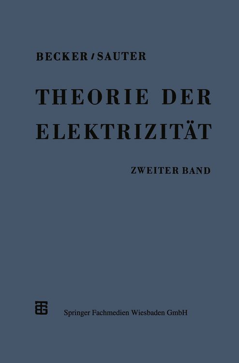 Produktbild: Theorie der Elektrizit&auml;t