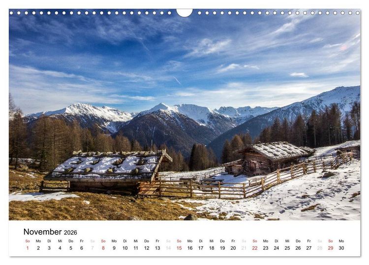 Produktbild: Almen im Ultental (Wandkalender 2026 DIN A3 quer), CALVENDO Monatskalender