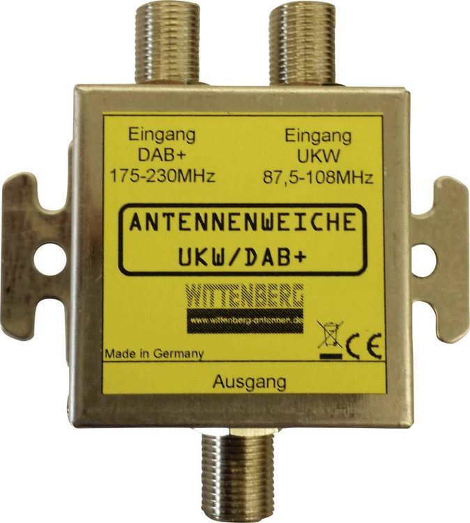 Produktbild: Wittenberg Antennen UKW & DAB+ Antennenweiche UKW, DAB+