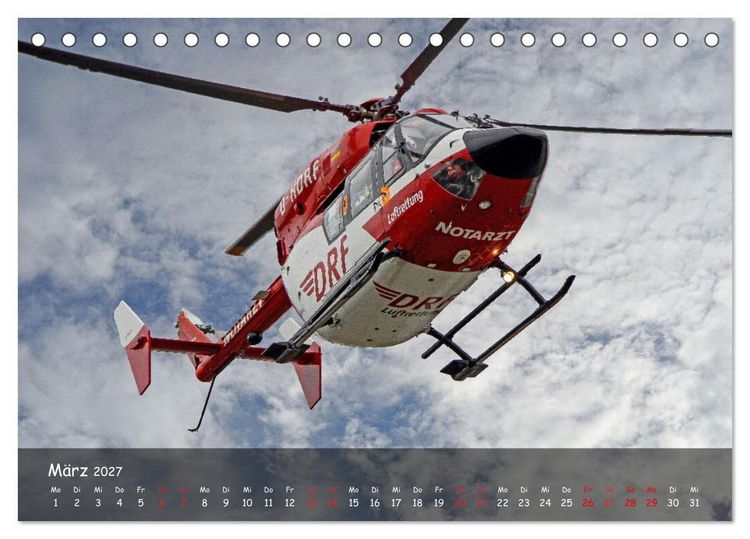 Produktbild: Der Rettungsdienst (Tischkalender 2027 DIN A5 quer), CALVENDO Monatskalender