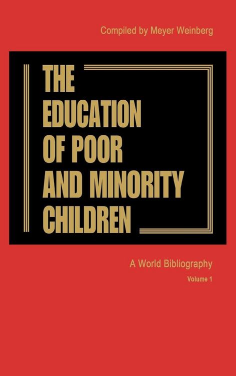 Produktbild: The Education of the Poor and Minority Children