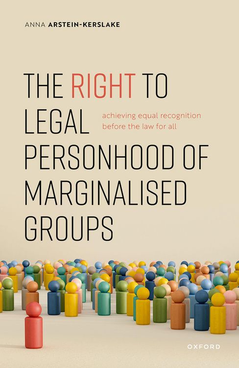 Produktbild: The Right to Legal Personhood of Marginalised Groups