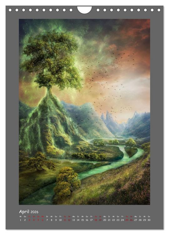 Produktbild: Yggdrasil - Der Baum des Lebens (Wandkalender 2026 DIN A4 hoch), CALVENDO Monatskalender