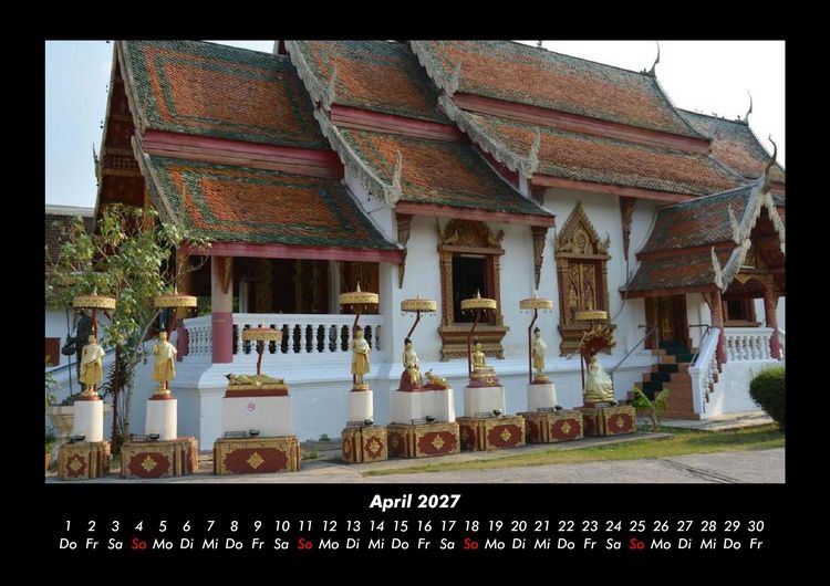 Produktbild: Tempel 2027 Fotokalender DIN A3