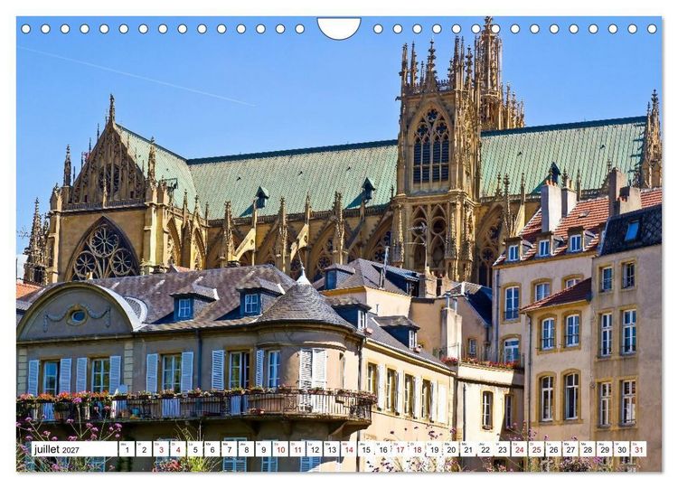 Produktbild: Les cath&eacute;drales fran&ccedil;aises &ndash; Des chefs-d'&oelig;uvre de l&rsquo;architecture gothique (Calendrier mural 2027 DIN A4 vertical), CALVENDO calendrier mensuel
