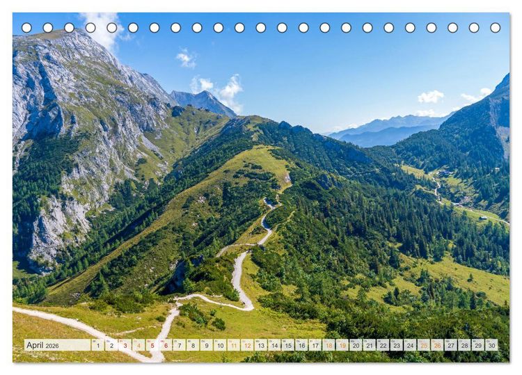 Produktbild: Berchtesgadener Land - Welt der Berge und Seen (Tischkalender 2026 DIN A5 quer), CALVENDO Monatskalender