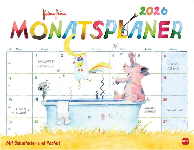 Produktbild: Helme Heine: Monatsplaner 2026